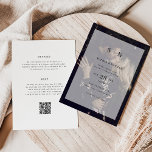 Minimal and Chic Photo Overlay All in One Wedding Invitation<br><div class="desc">These elegant, modern all-in-one wedding invitations feature a sheer white overlay over your own photo that lets the edges show through as a frame. That is combined with a simple black and white text design that exudes minimalist style. Add your initials or monogram to make them completely your own. On...</div>