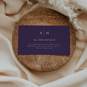 Minimal and Chic   Purple Details Enclosure Card