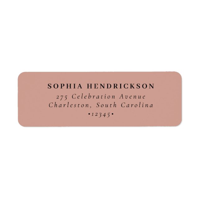 Minimal and Chic | Terracotta Wedding (Front)