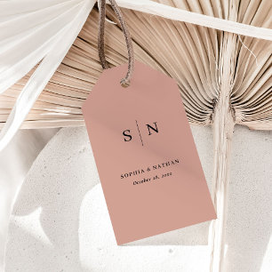 Minimal and Chic   Terracotta Wedding Gift Tags