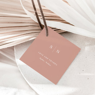 Minimal and Chic   Thank You Terracotta Wedding Favour Tags