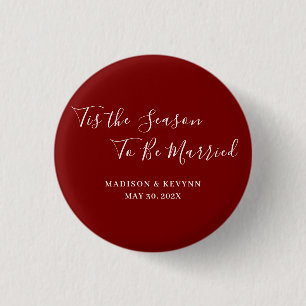 Minimal and Chic Wedding 3 Cm Round Badge