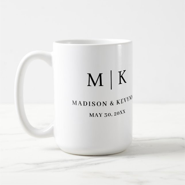 Minimal and Chic | Wedding  Coffee Mug (Left)