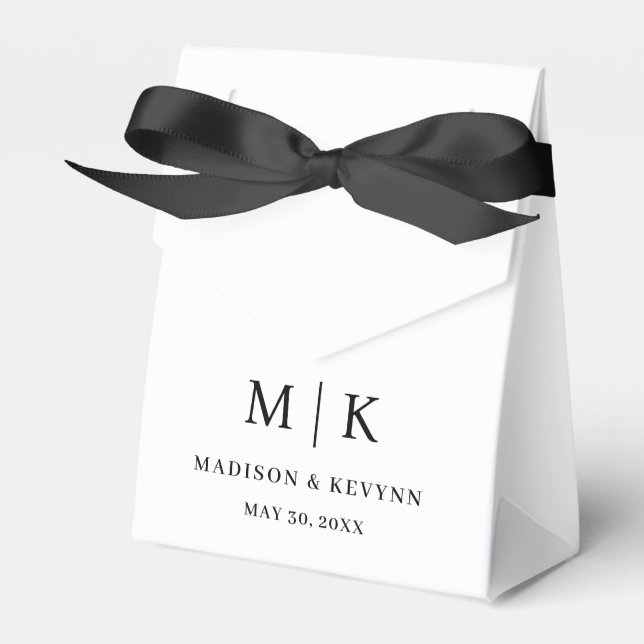 Minimal and Chic | Wedding  Favour Box (Front Side)