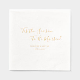 Minimal and Chic Wedding Foil Napkins