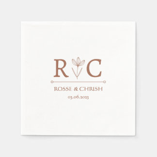 Minimal and Chic | Wedding Napkin