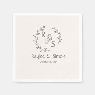 Minimal and Chic | Wedding Napkin