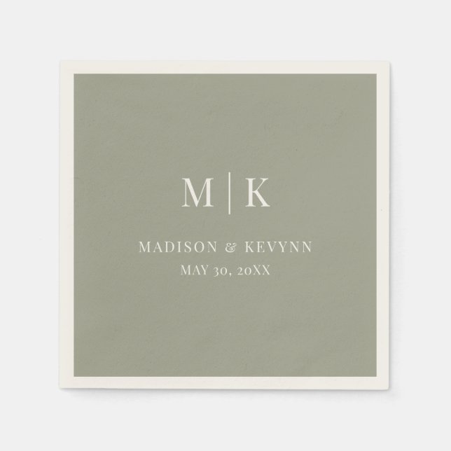 Minimal and Chic | Wedding Napkins (Front)