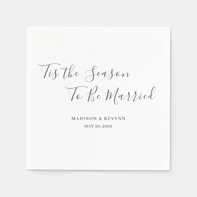 Minimal and Chic | Wedding Napkins (Front)