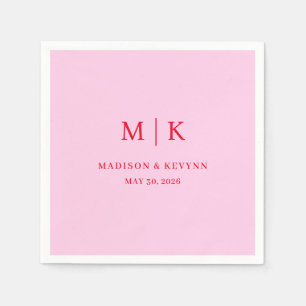 Minimal and Chic Wedding Napkins