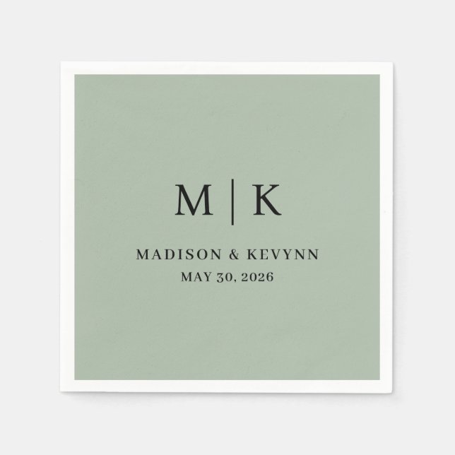 Minimal and Chic | Wedding Napkins (Front)