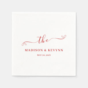 Minimal and Chic Wedding Napkins