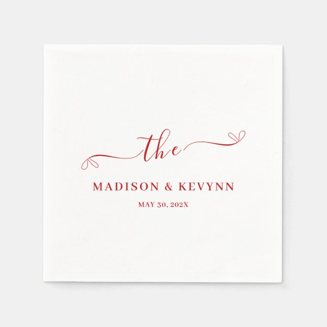 Minimal and Chic | Wedding Napkins (Front)