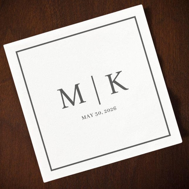 Minimal and Chic | Wedding Napkins (Creator Uploaded)