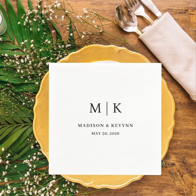 Minimal and Chic | Wedding Napkins (Creator Uploaded)