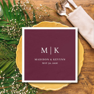 Minimal and Chic   Wedding Napkins
