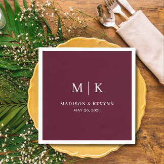 Minimal and Chic | Wedding Napkins
