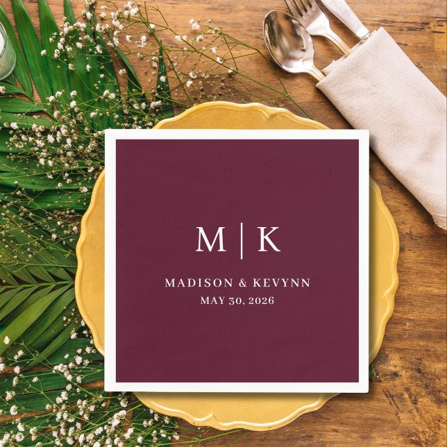 Minimal and Chic | Wedding Napkins (Creator Uploaded)
