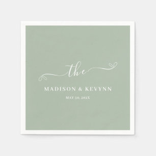 Minimal and Chic   Wedding Napkins