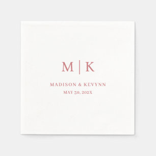Minimal and Chic Wedding Napkins