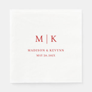 Minimal and Chic   Wedding Napkins