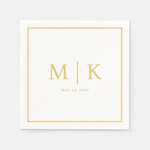 Minimal and Chic   Wedding Napkins