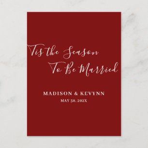 Minimal and Chic   Wedding  Postcard
