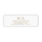 Minimal and Chic | Wedding Return Address Label