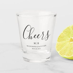 Minimal and Chic   Wedding Shot Glass