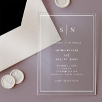 Minimal and Chic | White Border Wedding
