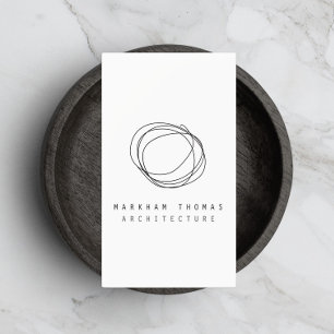 Minimal and Modern Designer Scribble Logo Business Card