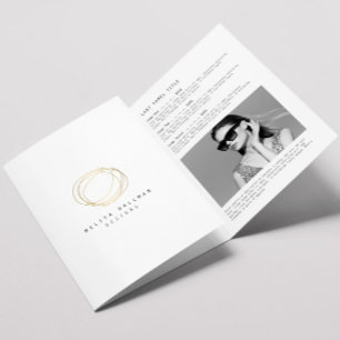 Minimal and Modern Gold Designer Scribble Brochure