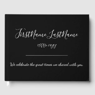 Minimal and Mournful Memorial Guestbook