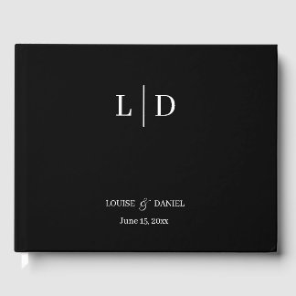 Minimal and Simple Personalised Wedding Guest Book