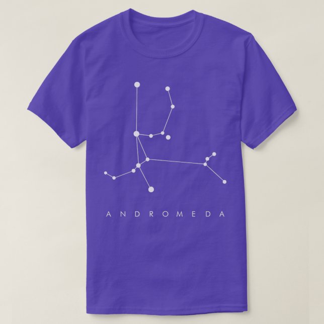 Minimal Andromeda Constellation Astronomy and Spac T-Shirt (Design Front)