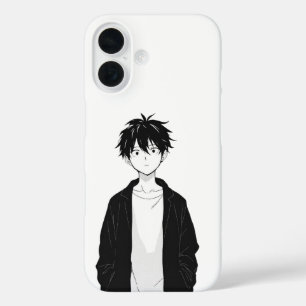 Minimal Anime Boy iPhone / iPad case