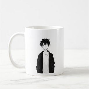 Minimal Anime Boy Mug