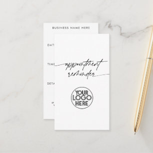 Minimal Appointment Reminder Script Business Logo