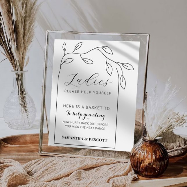 Minimal Arch wedding bathroom sign (Creator Uploaded)