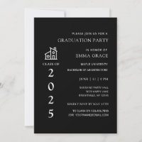 Minimal Architect Architecture Graduation Party
