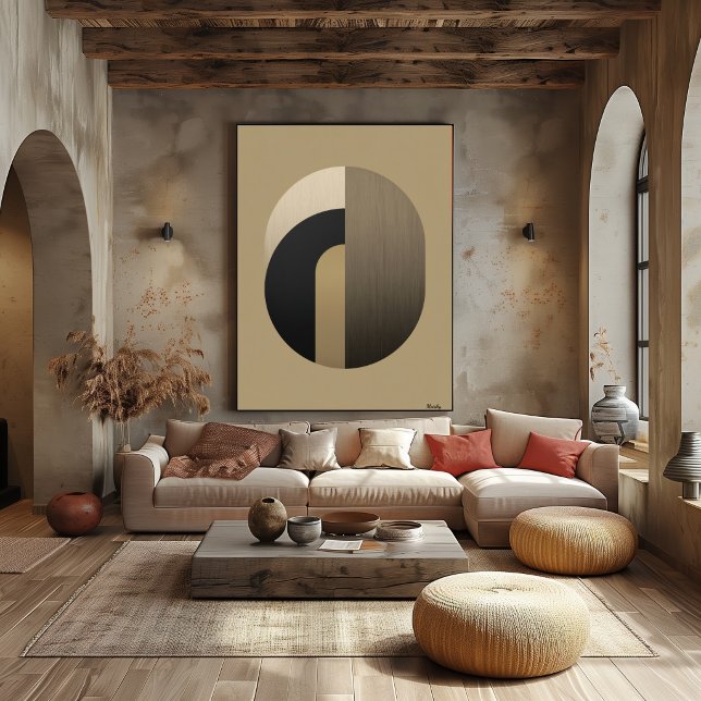 Minimal Art Deco Arch Wall Art | Luxury Gold (Creator Uploaded)