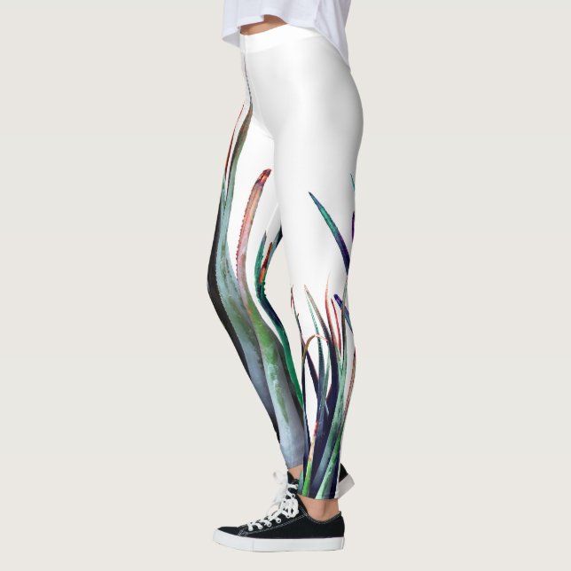 Minimal Art  Leaves Leggings (Left)