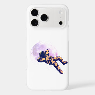 Minimal Astronaut Moon iPhone 17 Case – Space Art