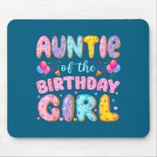 Minimal Auntie Birthday Girl Sweet Donut Mouse Mat