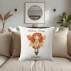 Minimal Autumn Fairy – Personalised  Cushion