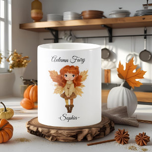 Minimal Autumn Fairy – Personalised Mug