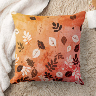 Minimal Autumn Leaves Cushion