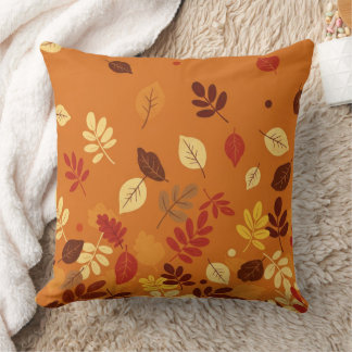 Minimal Autumn Leaves Cushion