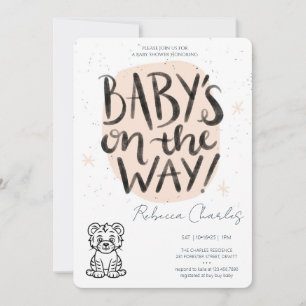 Minimal Baby Shower  Invitation