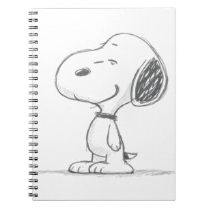 Minimal Beagle Dog Sketch Illustration Notebook